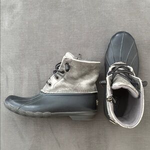 Sperry Black and Gray Boots